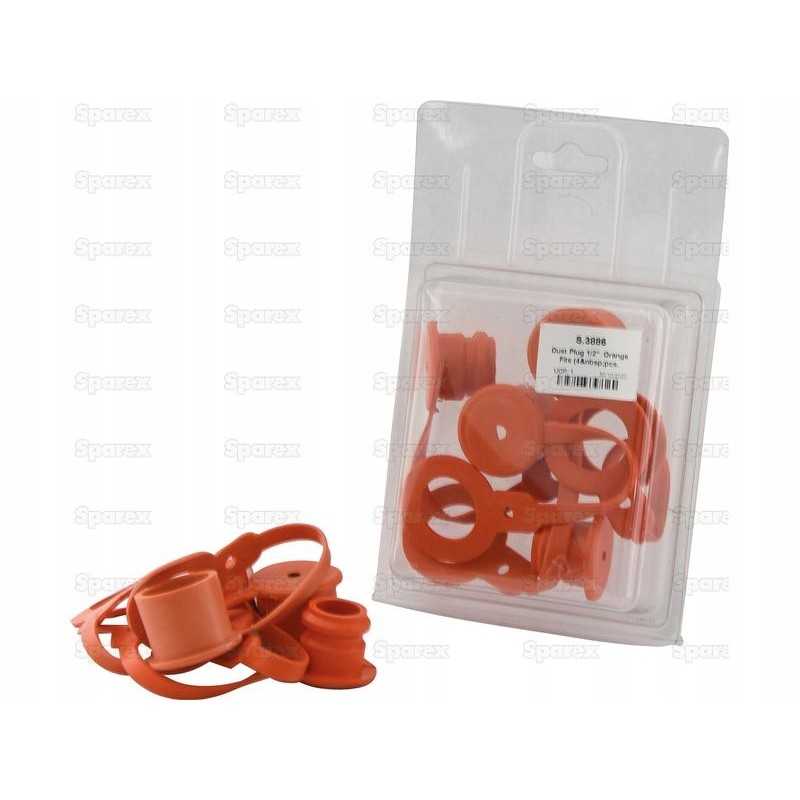 Sparex oranžinė PVC dangtelis 1 2 4 vnt