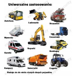 AHD rinkinys atbulinės eigos kameros 1080p monitorius 7 15m