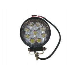 Darbinė lempa 9 LED 12v 24v apvalus halogeninis prožektorius