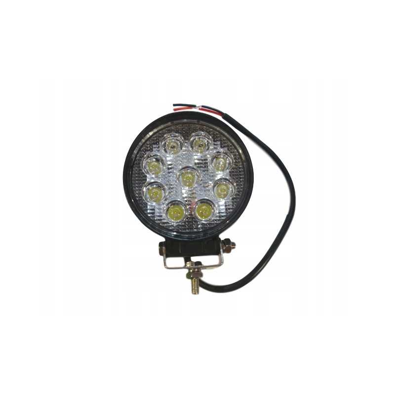 Darbinė lempa 9 LED 12v 24v apvalus halogeninis prožektorius