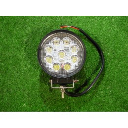 Darbinė lempa 9 LED 12v 24v apvalus halogeninis prožektorius