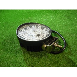 Darbinė lempa 9 LED 12v 24v apvalus halogeninis prožektorius