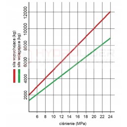 Hidraulinis cilindras 80 45 500 ausų