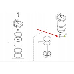 0011378570 variklio kuro filtro dangtelis