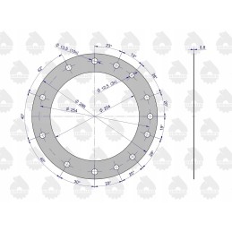 C 330 stebulės redukcijos tarpiklių komplektas, originalus Ursus