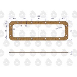 C 330 stebulės redukcijos tarpiklių komplektas, originalus Ursus