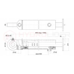 Didinamojo stiklo variklis 12 tonų 80 45 500 hidrolideris