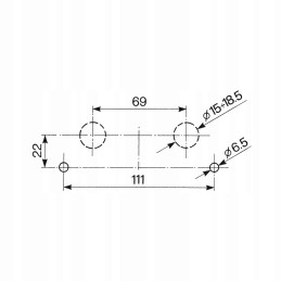 Kairysis galinis žibintas cobo 1009724