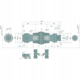 Dvigubų siūlių rinkinys 64716620161f granitas