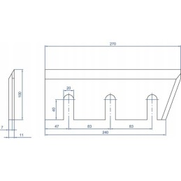 Rebaka peiliai 270x100x11 wcb00660