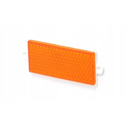 Šviesą atspindinti oranžinė stačiakampė ausis