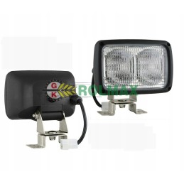 Dviguba halogeninė lempa su reguliuojamu šviesos spinduliu