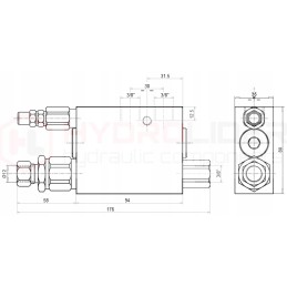 Poliruotas cilindras plūgui, eiga 240mm l 460