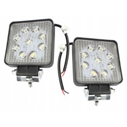 Darbinė lempa 12 24v 9 LED kvadratinė tt 13217 172