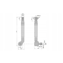 Skersinės vairo trauklės galo korpusas 1968469c1