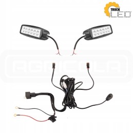 Dviejų darbinių lempų 6xLED 1680 lm 18w pajungimas