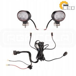 Dvi darbo lempos 3xLED 660lm 7 1w pajungimas