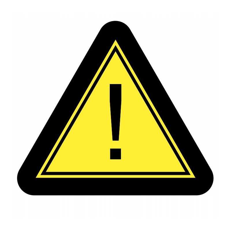 Lipdukas, įspėjantis apie bendrą pavojų 15 cm