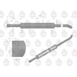 Duslintuvas 1460mm 5 6kg mf3 originalus ursus