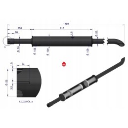 Duslintuvas 1460mm mf3 orig ursus 3029050u