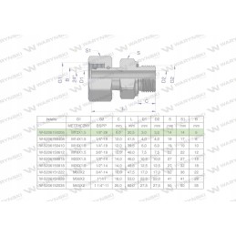 Hidraulinė jungtis m12x1 5 06l 1 8 vnt 2 vnt