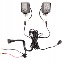 Dvi 9xLED darbo lempos 1430 lm 24w pajungimas