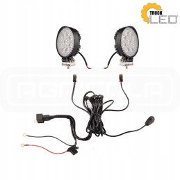 Dvi darbo lempos 9xLED 1280 lm 24w pajungimas