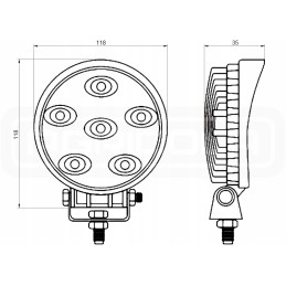 Dviejų darbinių lempų 6xLED 570 lm 15w pajungimas