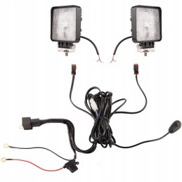 Dvi darbo lempos 5xLED 500 lm 14w pajungimas