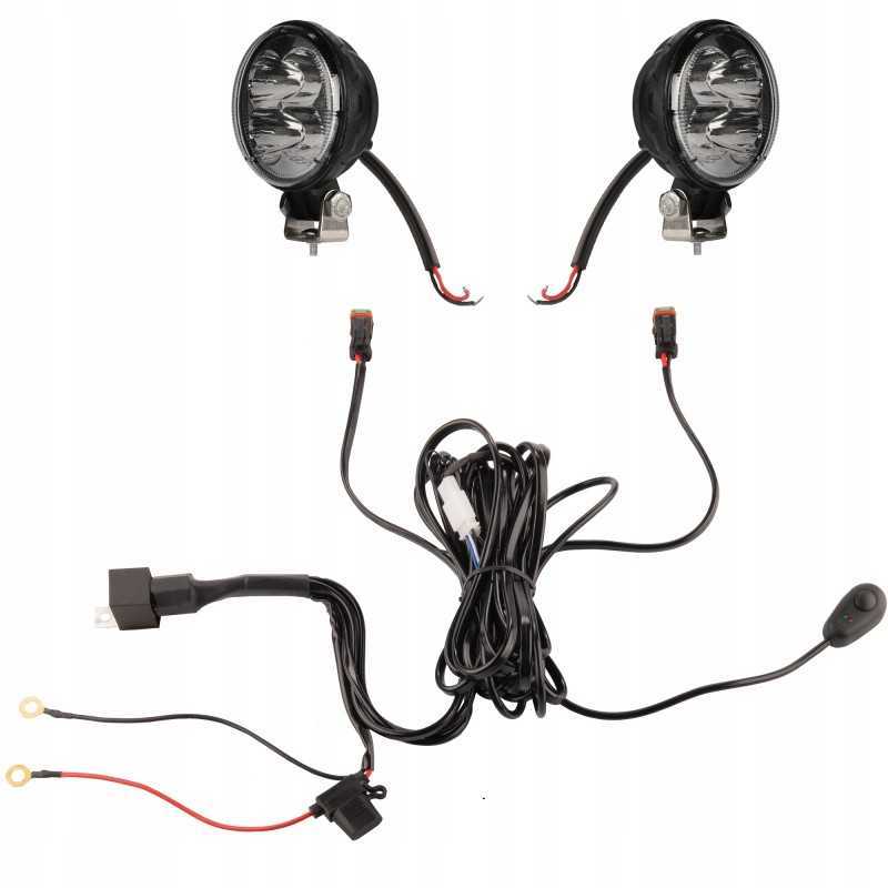 Dvi darbo lempos 4xLED 700 lm 14w pajungimas