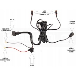 Dvi darbo lempos 4xLED 700 lm 14w pajungimas