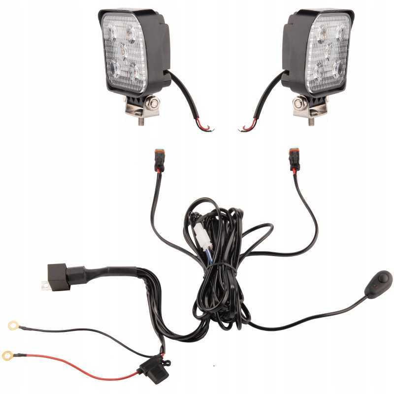 Dvi darbo lempos 5xLED 630 lm 12w pajungimas