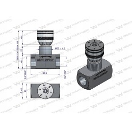 Droselio vožtuvas wrfb 90 3 4 warynski bsp