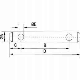 Vpl7032 viršutinės trauklės kaištis 141 6 mm