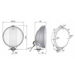 Mėlynas chromo grotelių kelio žibintas