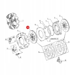 Sankabos diskas Claas 6005010862 originalus