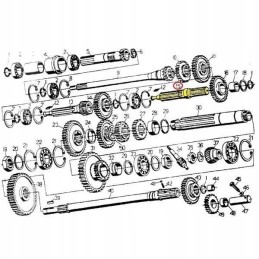 Reduktoriaus velenas C 330 originalus Ursus 50011320