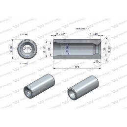 Priekinio krautuvo noragų įvorė 880 Tur Warynski noragui