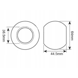 Rutuliai apatiniams sukabinimo strypams, 3 kategorija 3 23007 2 vnt