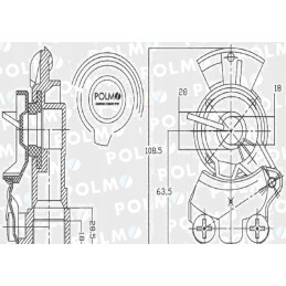 Ortakio jungtis x501200 eurų 16x1 5