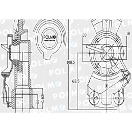 Ortakio jungtis x501200 eurų 22x1 5