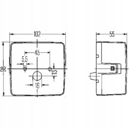 Galinis kombinuotas žibintas hella 2se004623001