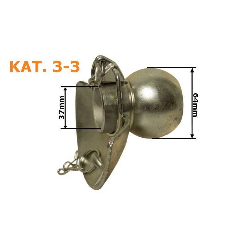 Kamuolys su apykakle 64x37x17mm 3 kat. 3 pakaba