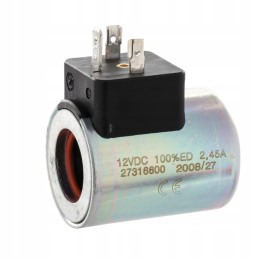 Solenoidinio vožtuvo ritė 12v fi 19mm dl 49 4mm krev 03