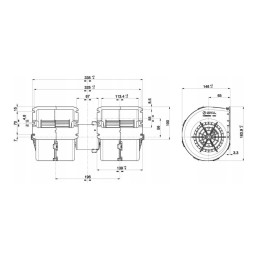 Ventiliatorius SPA 009 b40 22 24 v