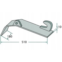 Tvirtinimas prie rėmo, lakštas apvaliam, 2 vnt