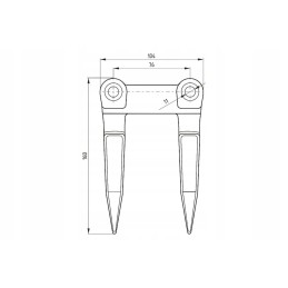3020506002004 dvigubos antraštės durtuvas