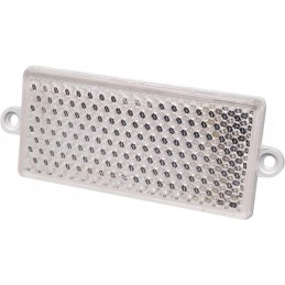 Stačiakampis, prisukamas atšvaitas, baltas