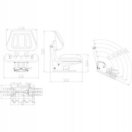 Padalinta sėdynė, ekologiška versija ursus c 330 c 360