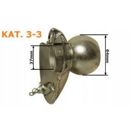 Kamuolys su apykakle 64x37x17mm 3 kat. 3 pakaba